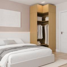 Guarda-roupa Modulado de Canto 2 Peças 2 Portas Jade CabeCasa MadeiraO