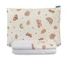 Jogo de Lençol Mini Cama Baby 3 Peças 100% Algodão Percal 150 Fios Ant