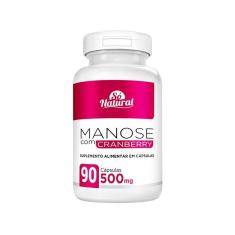 D-Manose com Cranberry 500 mg 90 Cápsulas Só Natural-Unissex