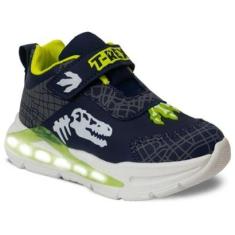 Tenis Dino Calce Facil Led 20ao30 Masculino Infantil 11.124-Masculino