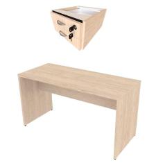 Conjunto de Mesa com Gaveteiro de Escritório Arvo Geneve