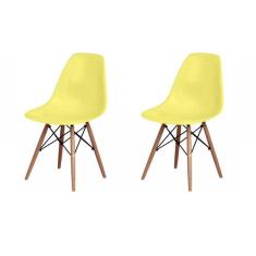 Kit 2 Cadeiras Charles Eames Eiffel Wood Design - Magazine Roma