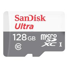 Cartão de Memória Micro sd Sandisk Ultra SDSQUNS-128G-GN6TA 128GB 80Mb/s - Preto