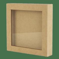 Quadro Scrapbook Em Mdf 17X17 Com Vidro - Palácio Da Arte