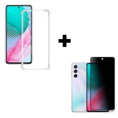 Película Fosca Privacidade + Capinha Anti Impacto Para Samsung Galaxy 