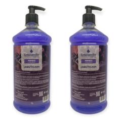 2 Sabonete Líquido 1 Litro Grosso Orquídea Jabuticaba Erva Doce Pitang