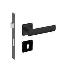 Fechadura metro light imab interna quarto preto preta chave grande qua