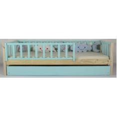 Bicama Montessoriana Solteiro Base Colorida Madeira Maciça Pinus - Pip