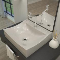 Kit Cuba Q440 com Torneira Pratika 1060 Metal e Válvula 1 Pol. Sifão Cromado e Flexível Compace