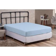 Lençol Cama Solteiro 100% Algodão com Elástico Percal 200 Fios Hotel P