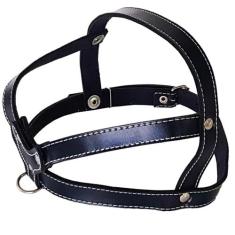 Peitoral Coleira Para Cachorro em Couro Ajustável Reforçada Cães Pet -