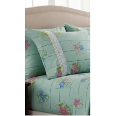 Jogo Lençol Malha Casal Queen com Elástico 3pçs 100% Algodão - Casa Id