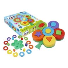 Paki Formas Brinquedo de Encaixar 18 Peças Didático Pakitoys