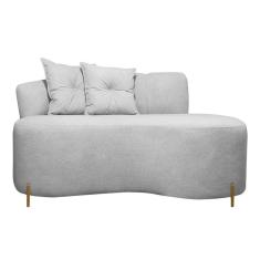 Sofá Orgânico Grécia  2 Lugares 200cm Linho Bouclê Cinza SOFA STORE