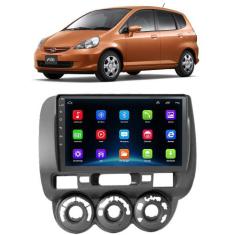 Kit Central Multimídia Android Honda Fit 2004 2005 2006 2007 2008 9 Po