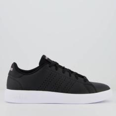 Tênis Adidas Advantage Base 2.0 Feminino, Preto, Rosa, 38