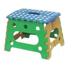 Banquinho Dobrável Banqueta Plástica Infantil Banco Com Alça