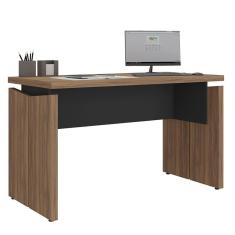 Mesa Para Escritório Home Office 145cm Corp A06 Nogal-preto - Mpozenato
