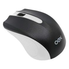 Mouse Wireless Experience Oex Preto/Branco Ms404