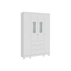 Guarda Roupa Infantil Luna Moveis Peroba 04 portas MDF