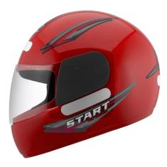 Capacete Fechado Moto Mixs Start Masculino Feminino Segurança Conforto