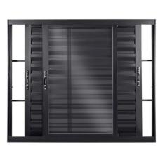 Janela Veneziana de Aluminio de Correr 100x120cm 3 Folhas Topsul Esqua