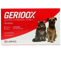 Labyes Antioxidante Gerioox Condroprotetor Cães E Gatos - 30 Comprimidos