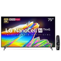 Smart TV LED 75" UHD 8K LG 75NANO95 NanoCell, IPS, Bluetooth, HDR, Inteligência Artificial ThinQ AI, Google Assistente, Alexa IOT, Smart Magic - 2020