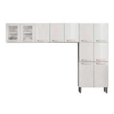 Cozinha Compacta Evidence 3 Peças (2 Armários + 1 Paneleiro) CPT52 Branco - Bertolini