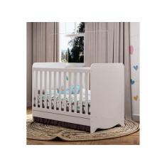 Berço Americano Moveis Peroba Ben MDF mini cama, Branco