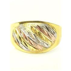 Anel de Ouro Huevo de Oro 18k Feminino 3 cores, 10