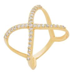 Anel Ouro 18k Falena C/ Pedras Zircônio  - Meu Anel, 10