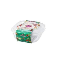 Conjunto Com 3 Potes Todos Com Tampa Natural - Sanremo