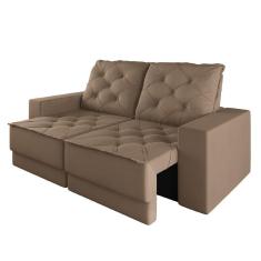 Sofá Retrátil E Reclinável 3 Lugares 1,80m Verona Suede Capuccino Mamflex Cappuccino