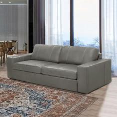 Sofá Decorativo Agatha 2 Lugares Sala de estar 205cm Pés em Madeira Co