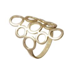 Anel 9 Elos Folheado - Cod 706F - Carlitos Joias, 32