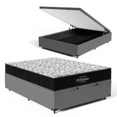 Cama Box Baú com Colchão de Espuma D45 Ortobom Airtech 150 D45 Casal 1