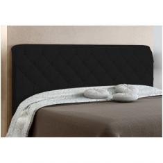 Cabeceira Para Cama Box Solteiro 90 Cm Paris - Js Móveis Suede Amassado Preto