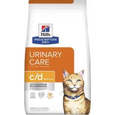 Ração Seca Hill's Prescription Diet c/d Multicare Cuidado Urinário para Gatos Adultos - 3,8 Kg