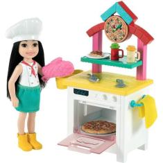Boneca Barbie Chelsea Profissões Chef Pizzaiola Mattel