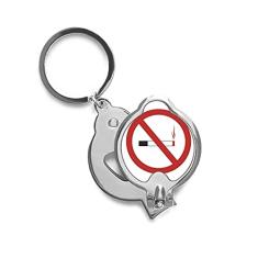 Cortador de unhas com logotipo que não fuma, Art Deco, presente moderno, tesoura de aço inoxidável