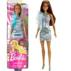 Boneca Barbie Glitter Morena Mattel T7580