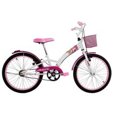 Bicicleta Infantil Aro 20 Feminina Fashion com Paralama e Cesta-Feminino