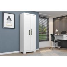 Armário Multiuso Max Plus 2 Portas Branco/Absoluto - Zanzini