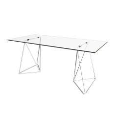 Mesa De Escritório Cavalete Arame Bela Vista Branco New Green - Branco