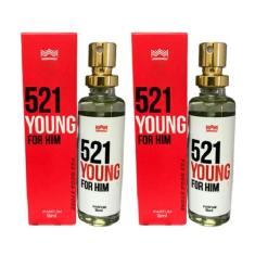 Kit 2 Perfume Masculino 521 Young For Him Amakha Paris 15Ml