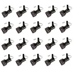 Kit 20x Spot tela para trilho perfilado ou eletro calha Pt