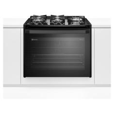 Fogão de Embutir 5 bocas Electrolux Preto Experience Mesa Vidro e Trip