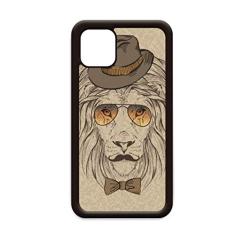 Estilo britânico delicado chapéu de leão gravata borboleta para iPhone 11 Pro Max capa para celular Apple