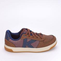 Tênis Infantil Casual Firenze Masculino Kidy Castanho